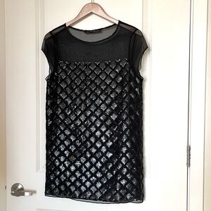 All Saints Lattice Mini Dress - 6